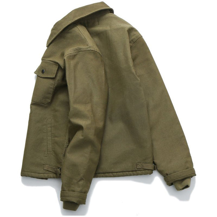 Bavlněná Bunda na Knoflíky a Zip pro Pohodlný Styl