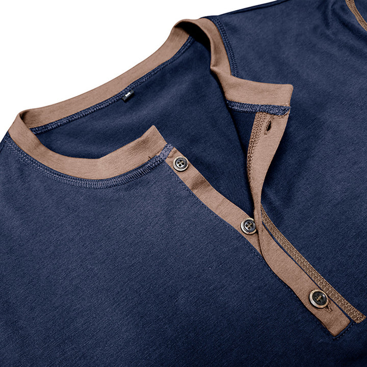 Krátký Rukáv V-neck Polo Košile pro Neformální Styl