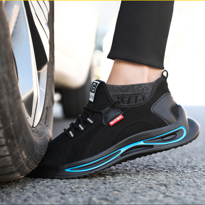 Ocelové Špičky Obuv Pro Muže Pracovní Bezpečnostní Nonslip Sneakers